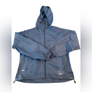 Sierra Designs Womens Light Weight Jacket With Hood Blue  Size Medium